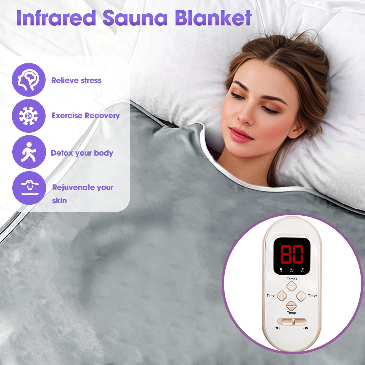 Pinjaze sauna blanket(Silver)