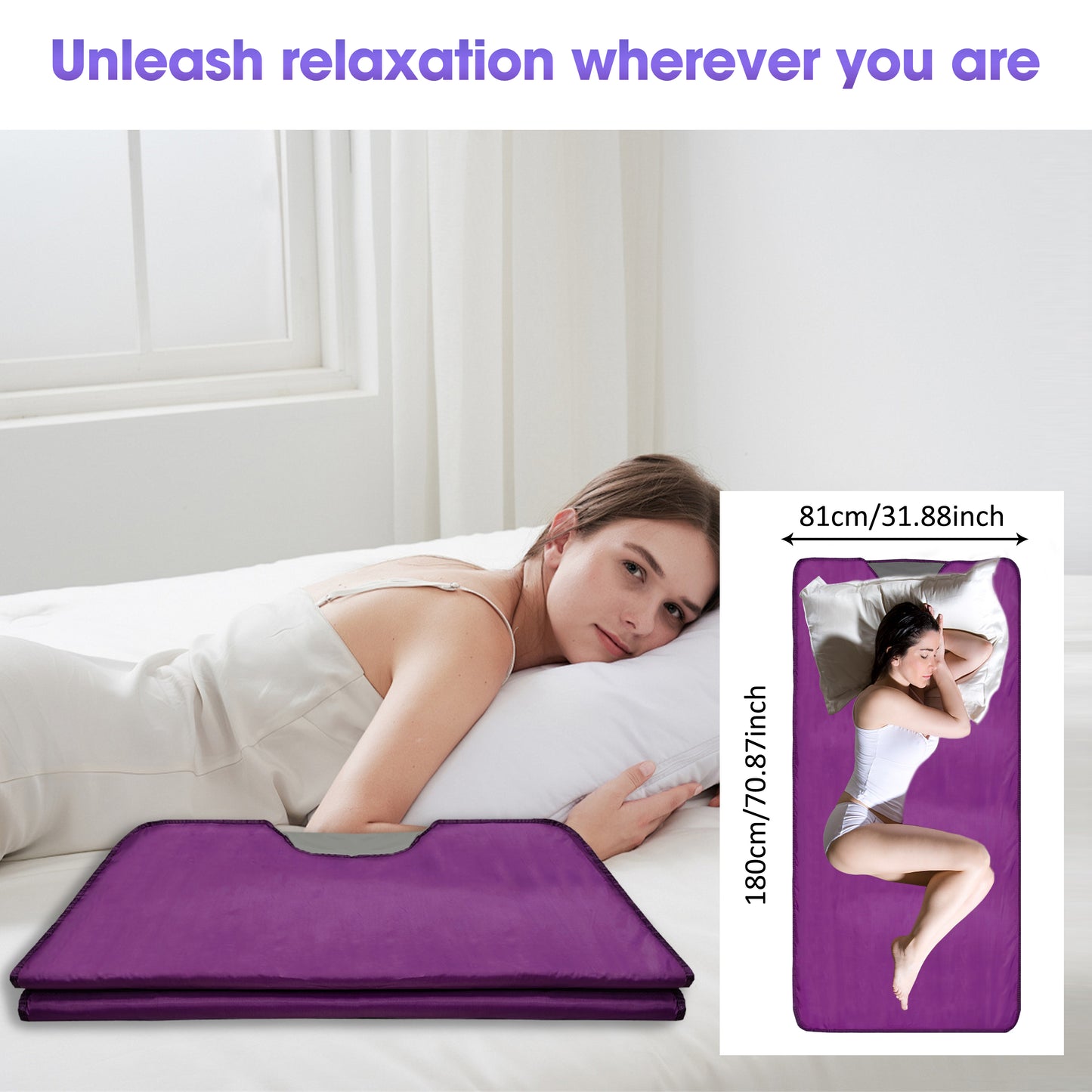 Pinjaze sauna blanket(Purple)