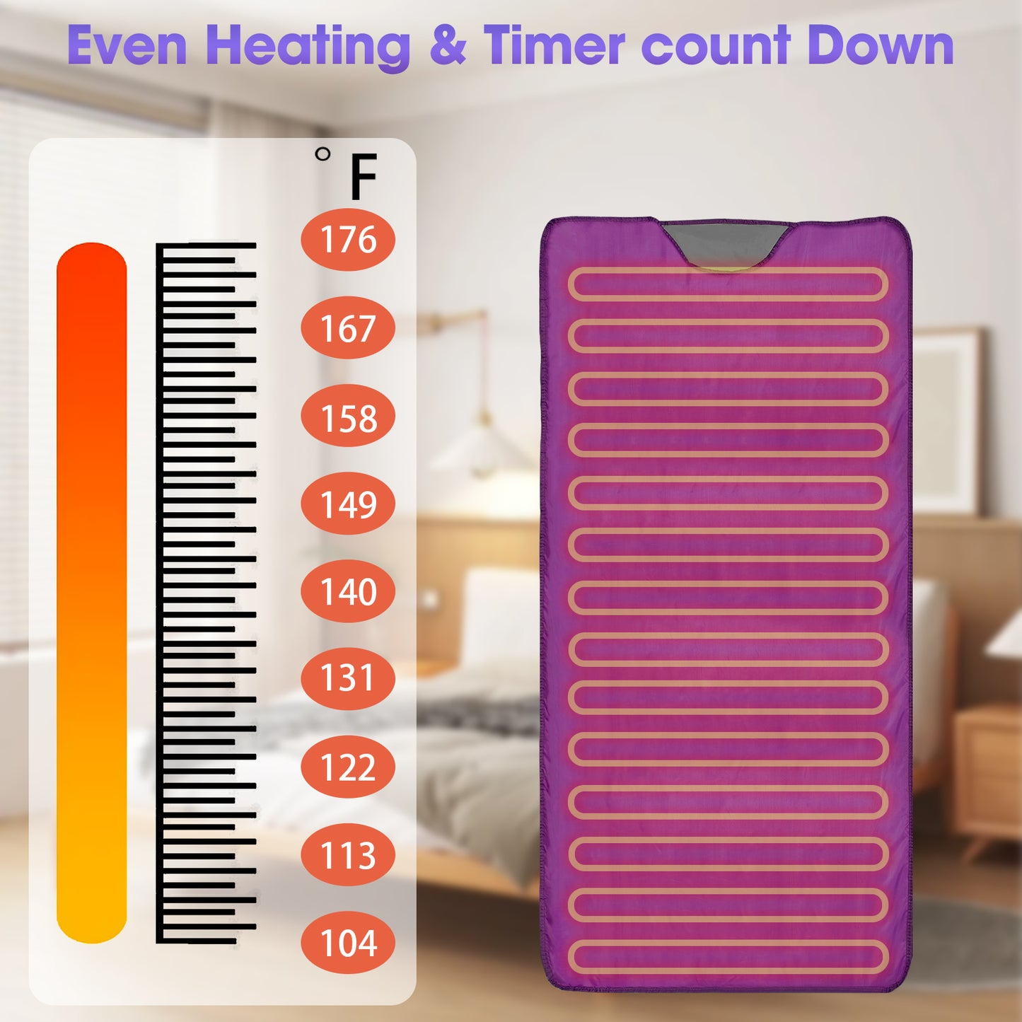 Pinjaze sauna blanket(Purple)