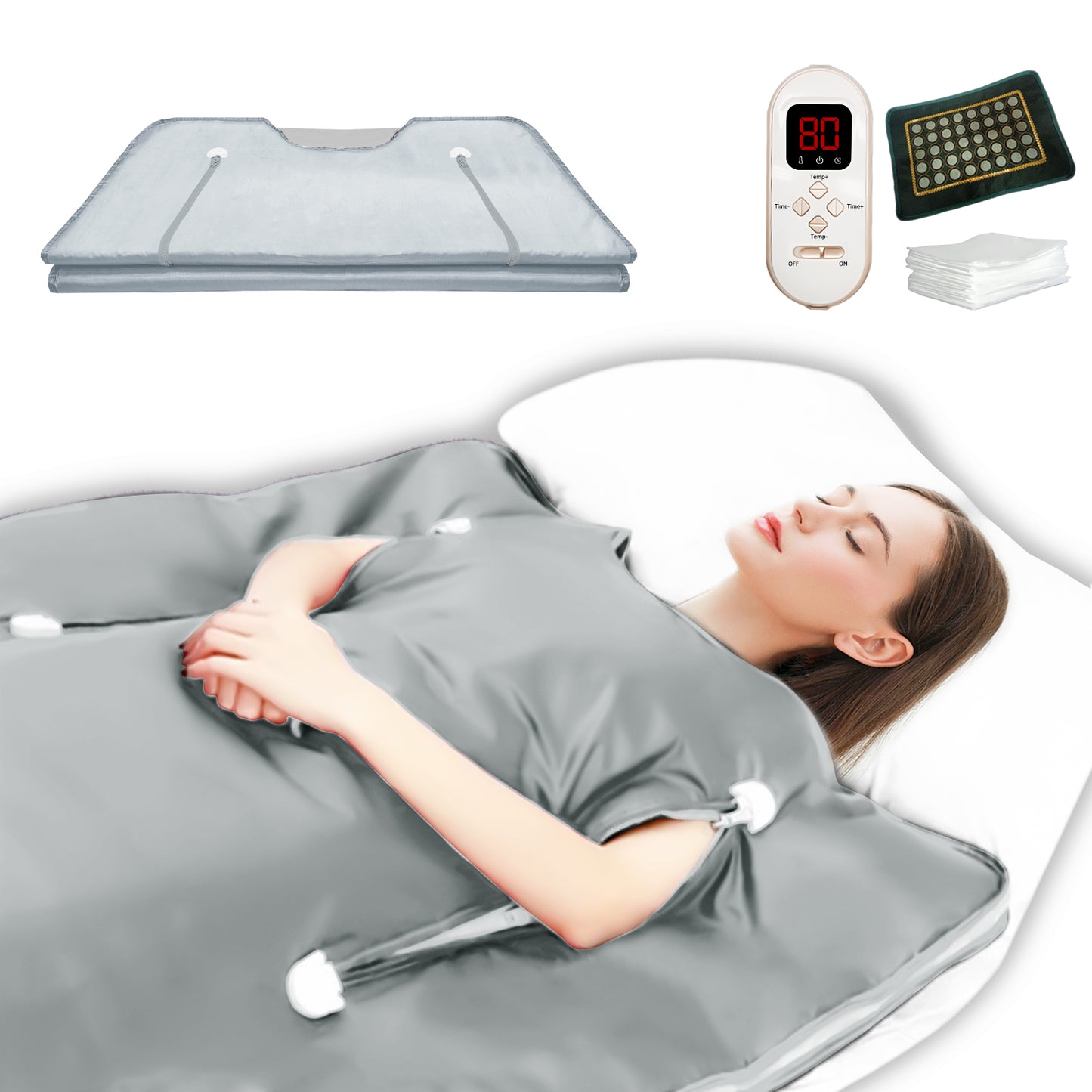 Pinjaze sauna blanket(Silver)