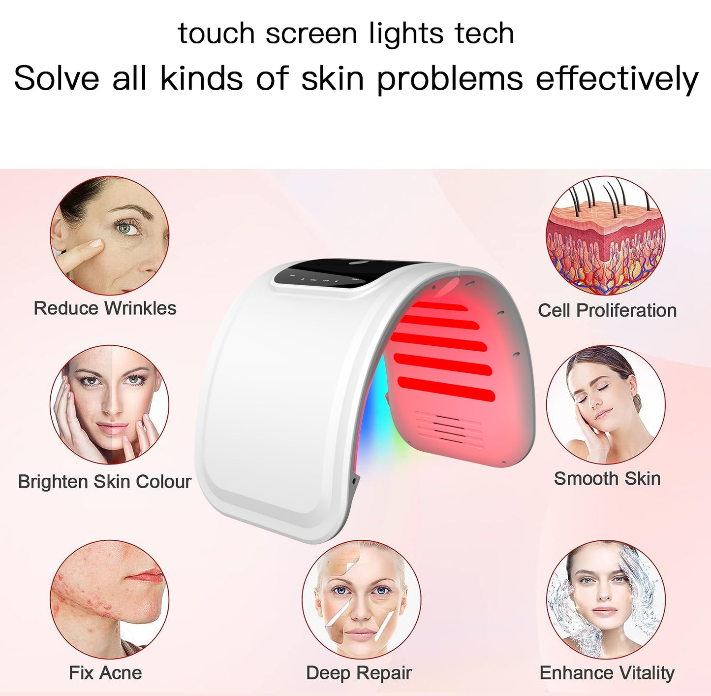 Pinjaze 7 in 1 Color SPA Facial Equipment