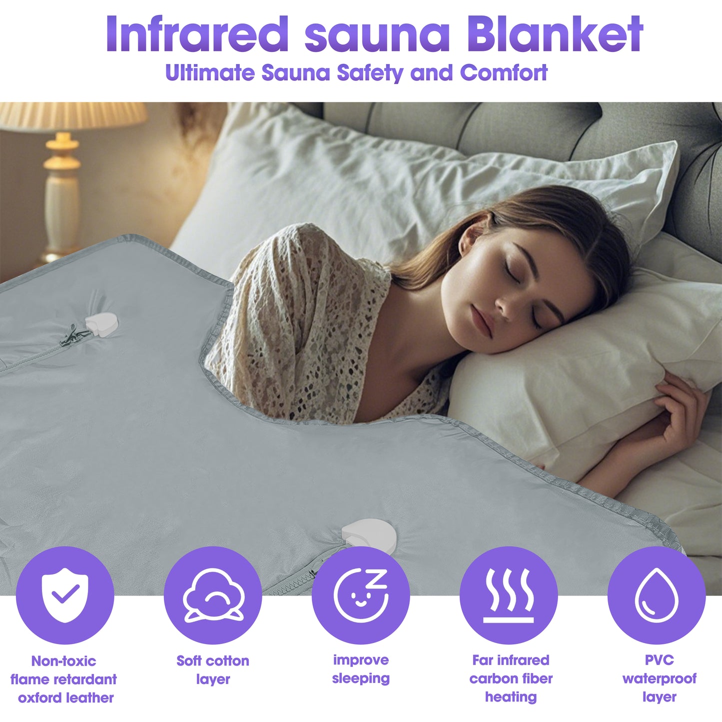 Pinjaze sauna blanket(Silver)