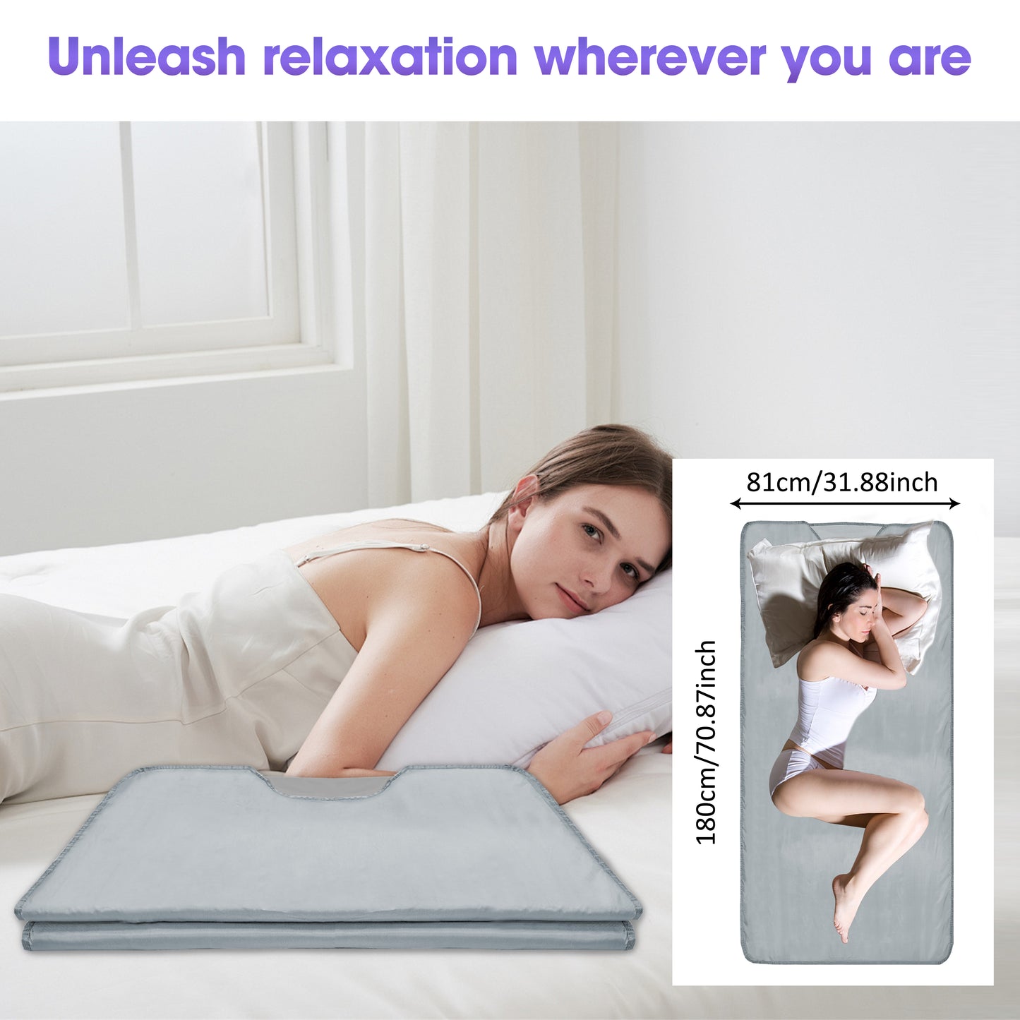 Pinjaze sauna blanket(Silver)