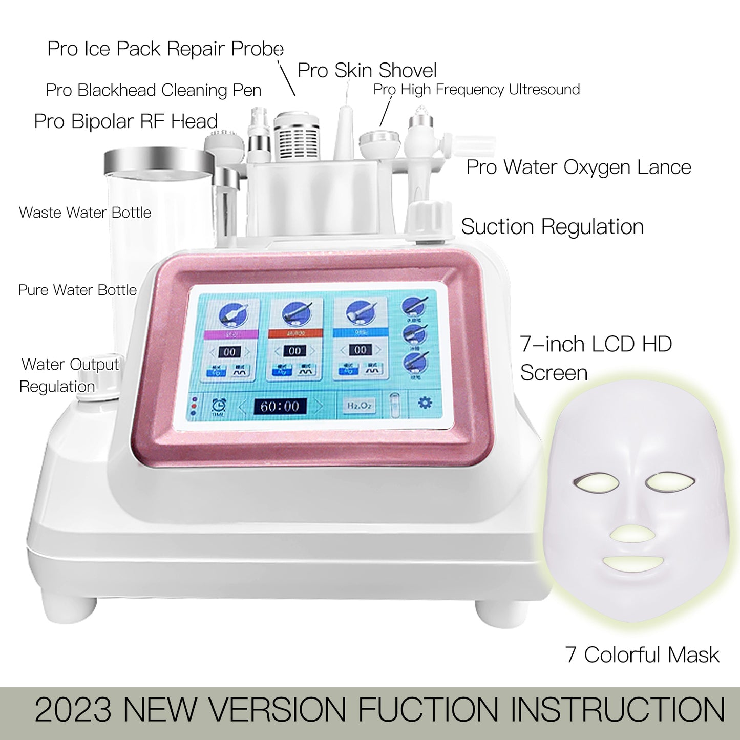 Pinjaze Hydrogen Oxygen Facial Machine
