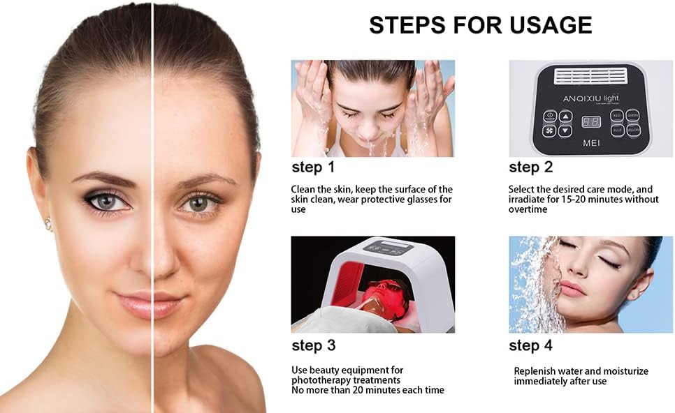 Pinjaze 7 in 1 Color LED Face Mask
