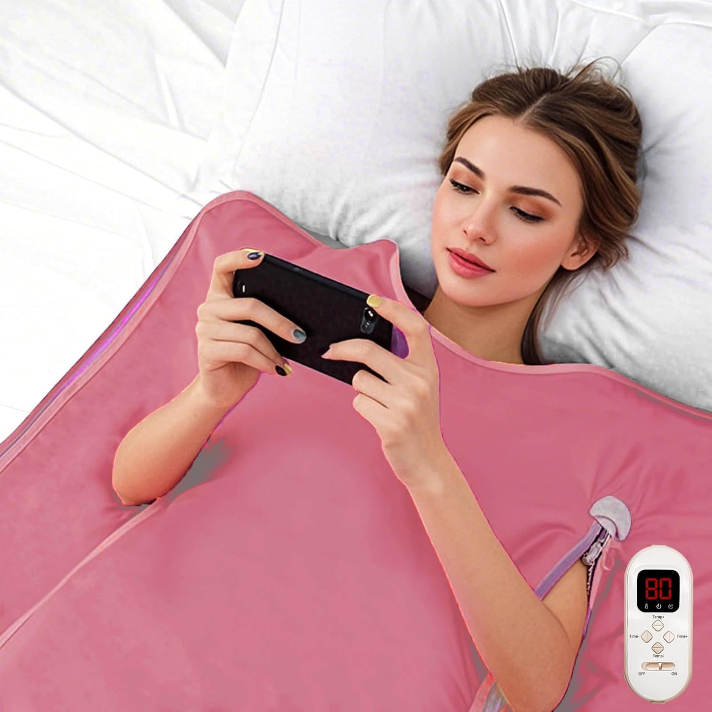 Pinjaze Sauna Blanket Detox(Pink)