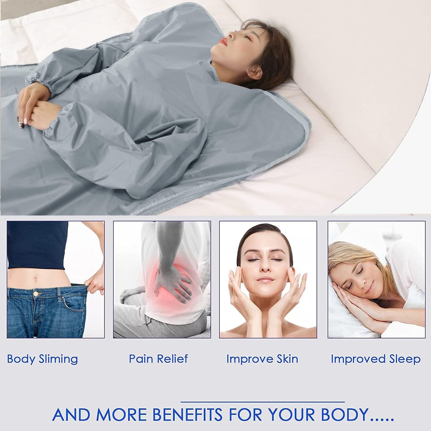Pinjaze Sauna Blanket Fast Heating(slieeves)