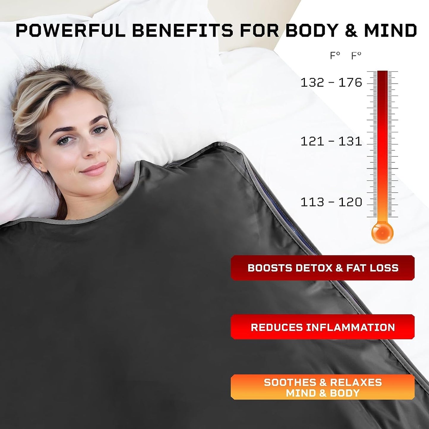 Udinek Sauna Blanket with Remote Control