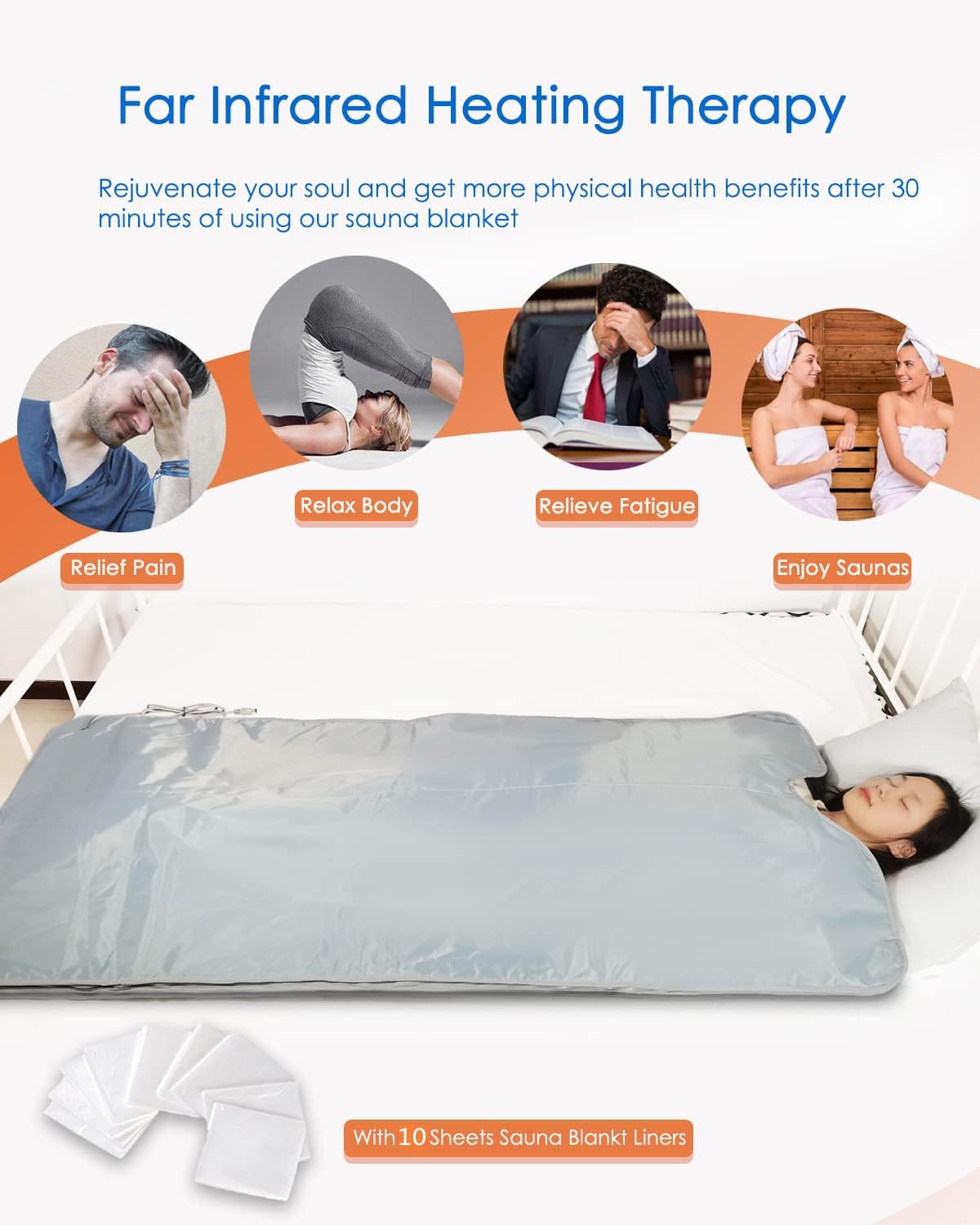 PINJAZE Far-Infrared Sauna Blanket Detox