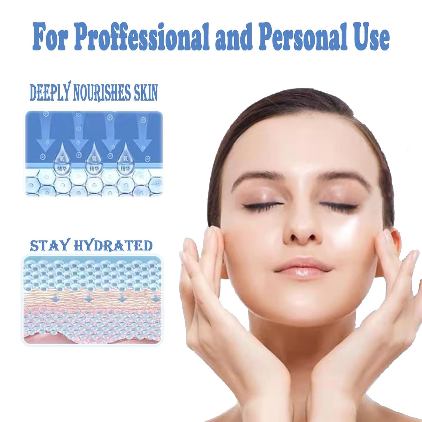 Pinjaze Hydrogen Oxygen Facial Machine Serums for Facial Cleansing