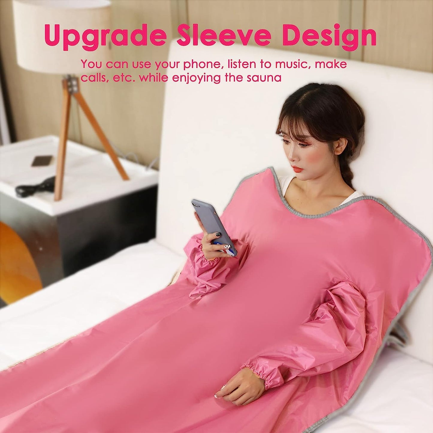 JKIUI Sauna Blanket with Sleeves