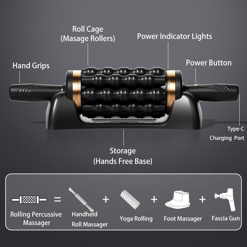 Pinjaze Roller Massager Rolling Percussive