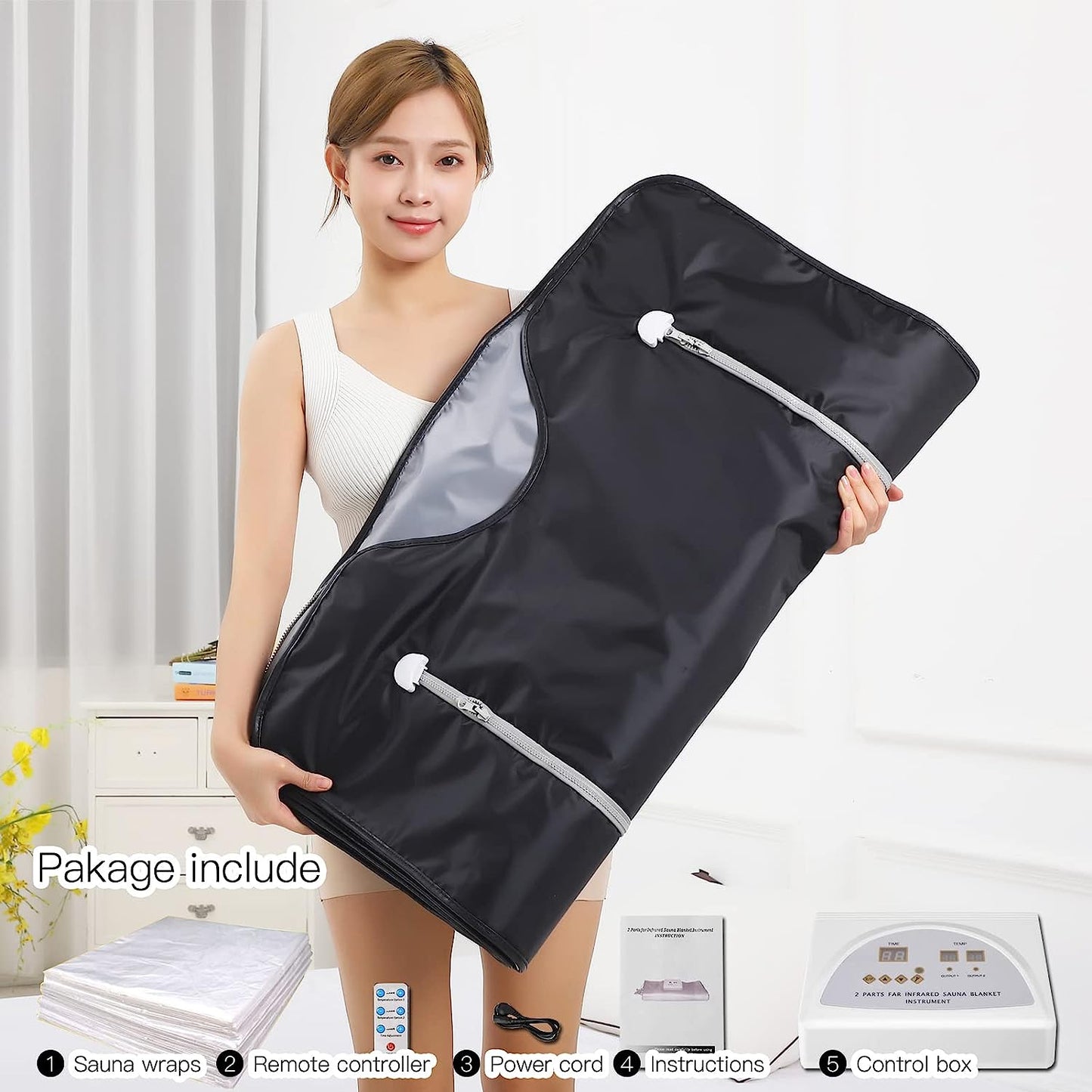 Pinjaze Heat Sauna Blanket