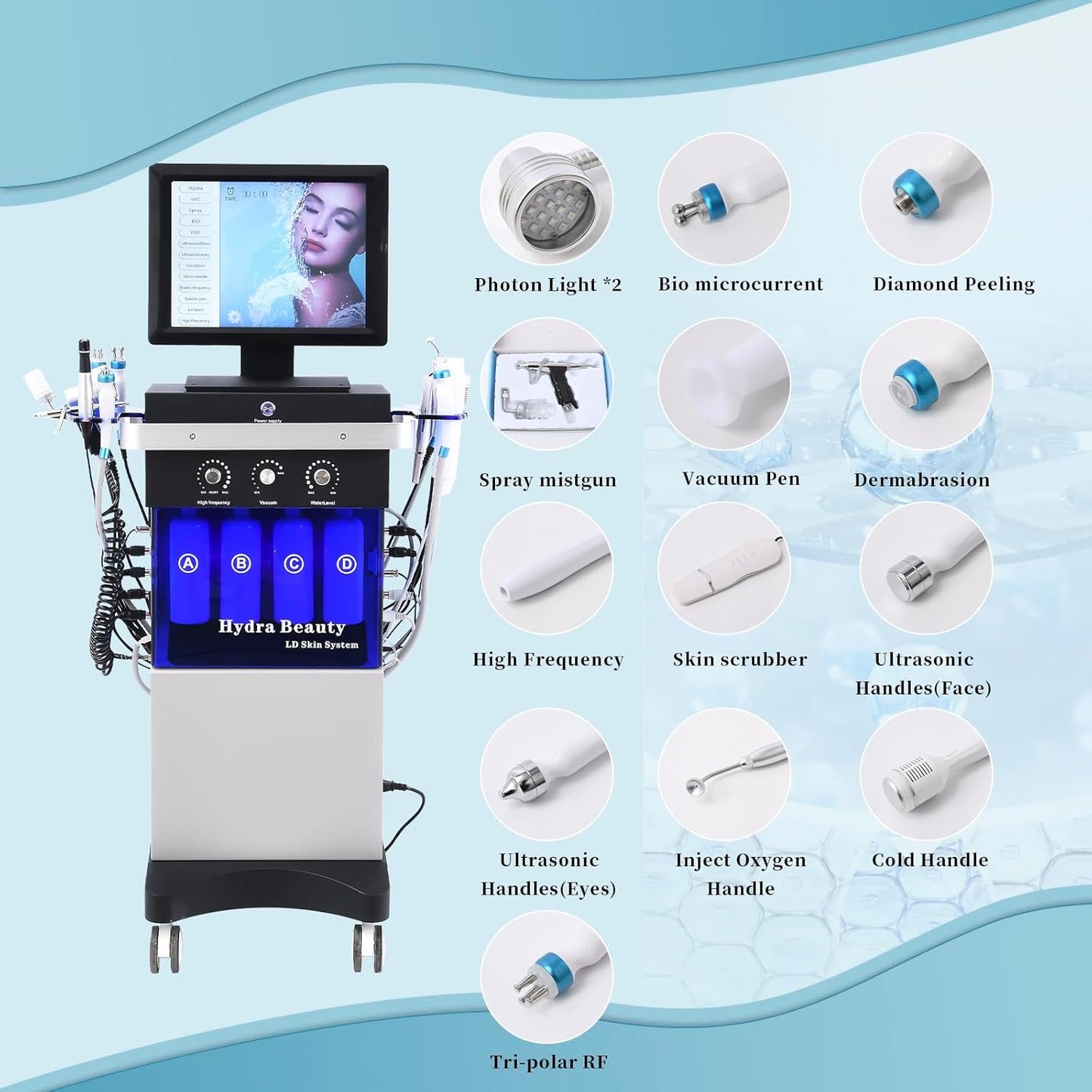 Pinjaze Hydrogen Oxygen Facial Machine