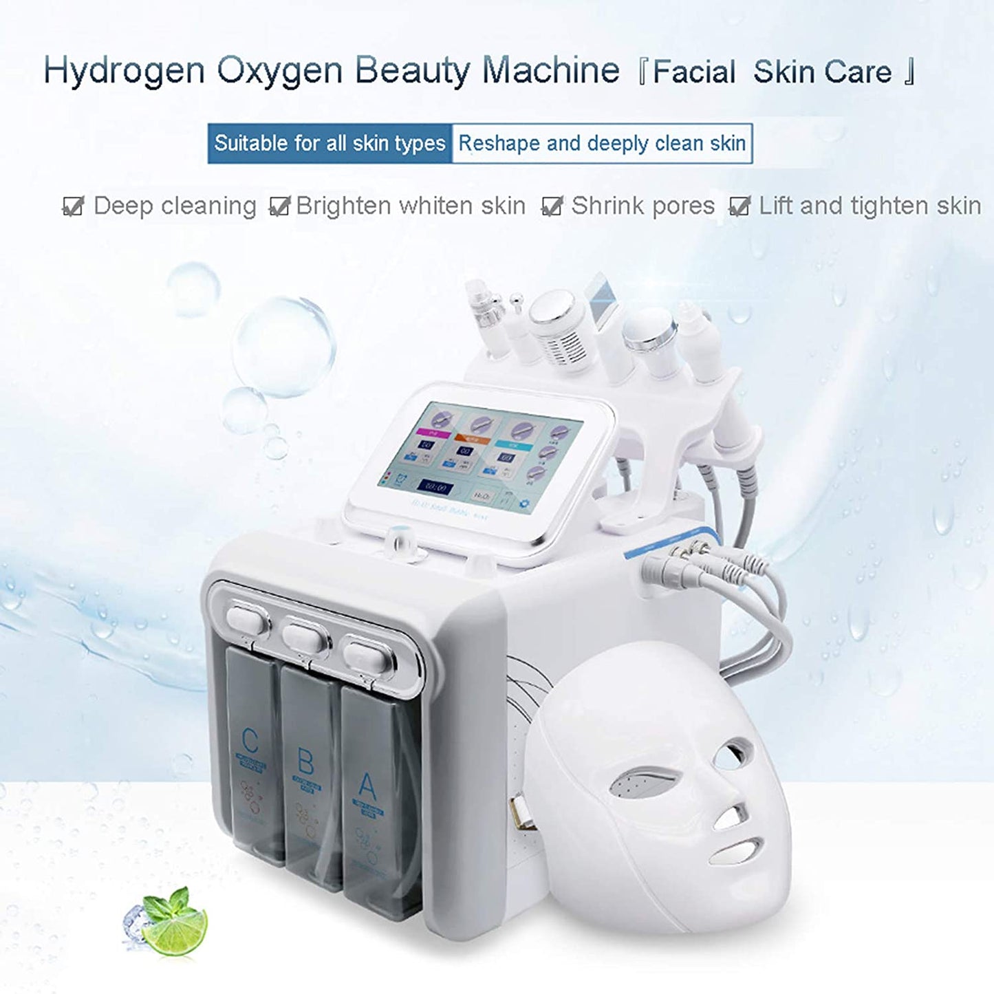 Pinjaze 7 in 1 Oxygen Facial Machine