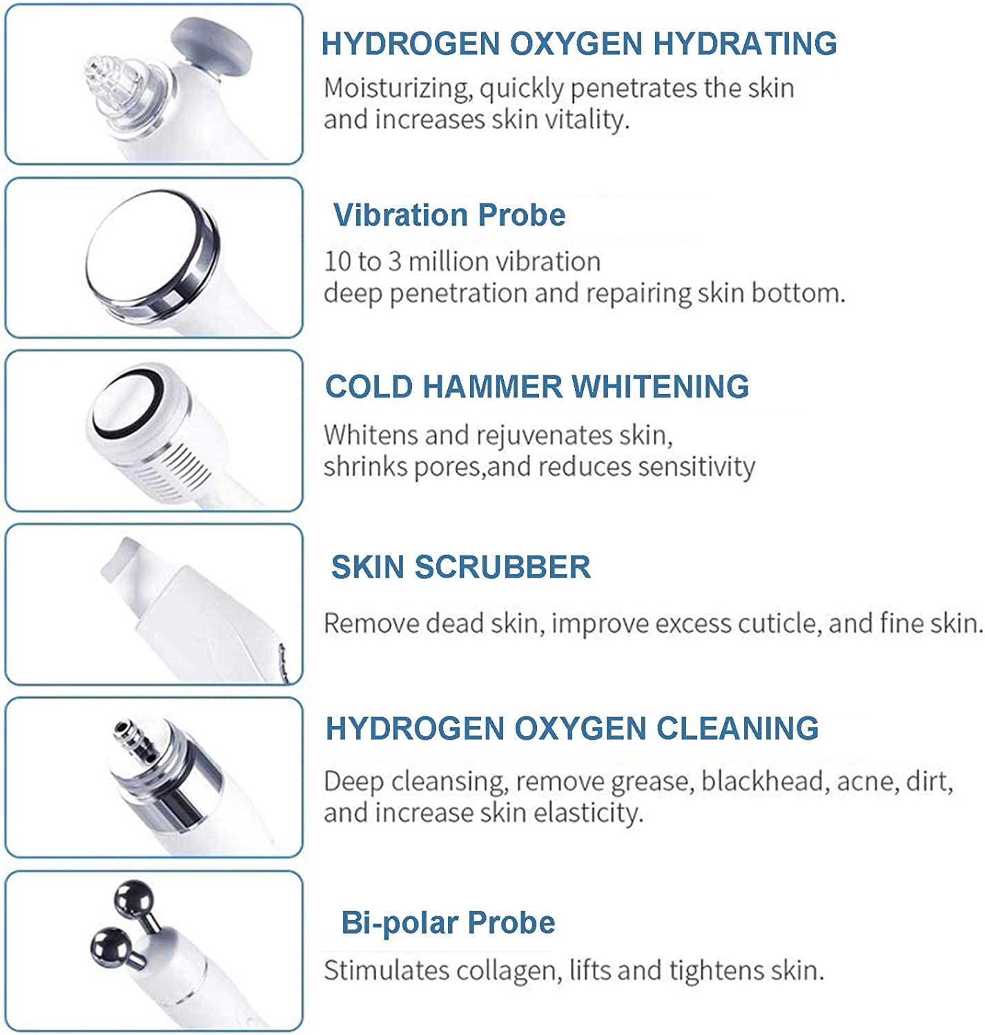 Pinjaze 7 in 1 Oxygen Facial Machine