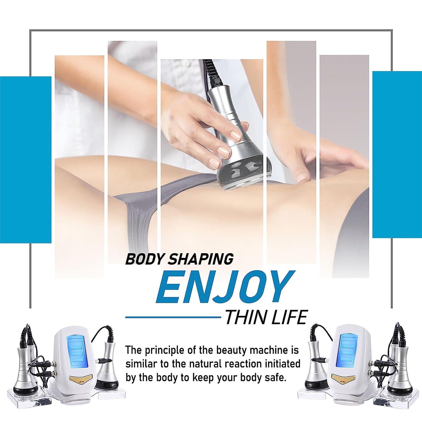 Pinjaze 4 in 1 Cavitation Machine, Body Sculpting Machine
