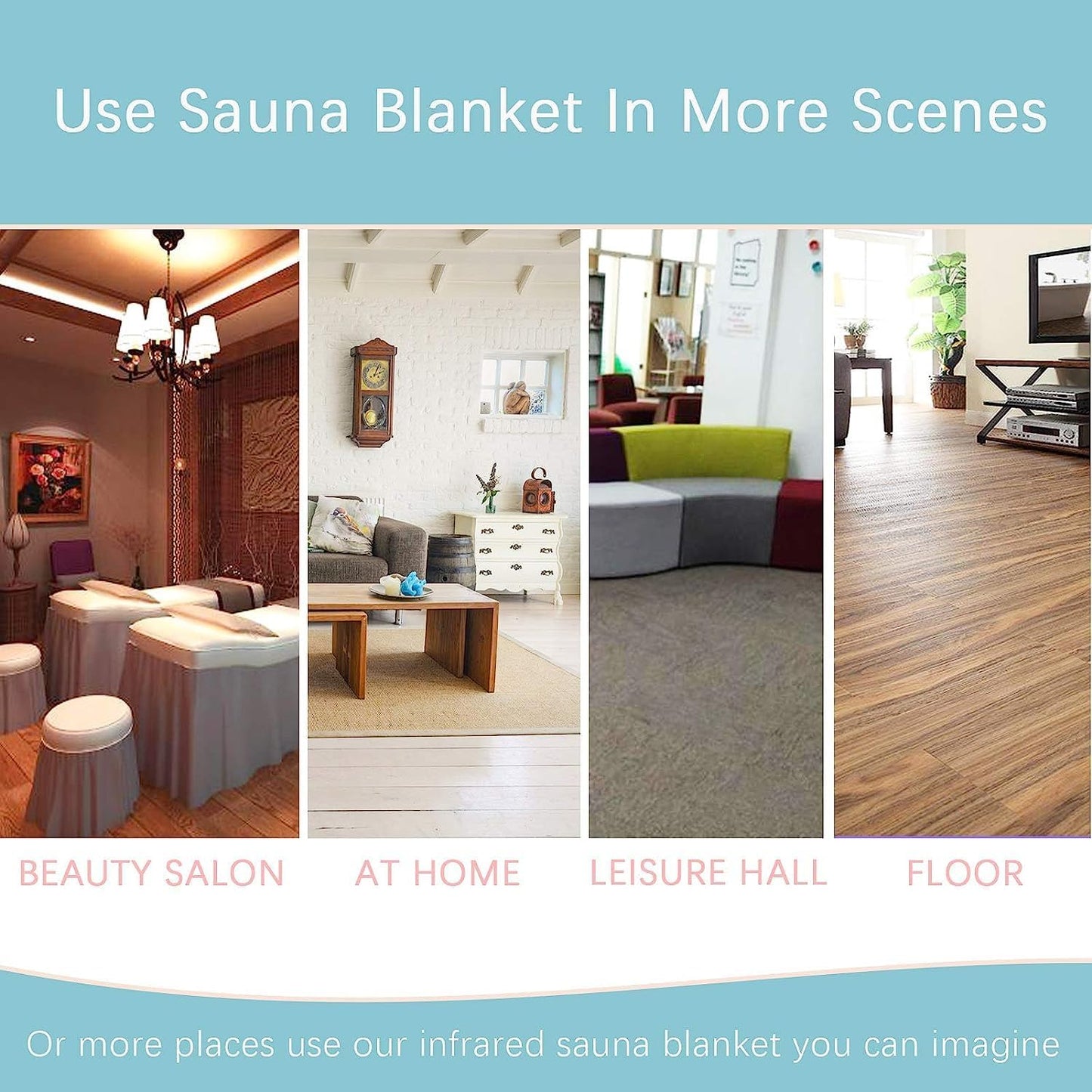 JKIUI Sauna Blanket with Sleeves