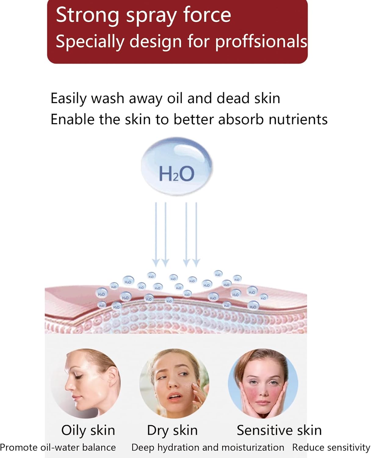 Professional Cool Face Mist Steamer Facial Sprayer