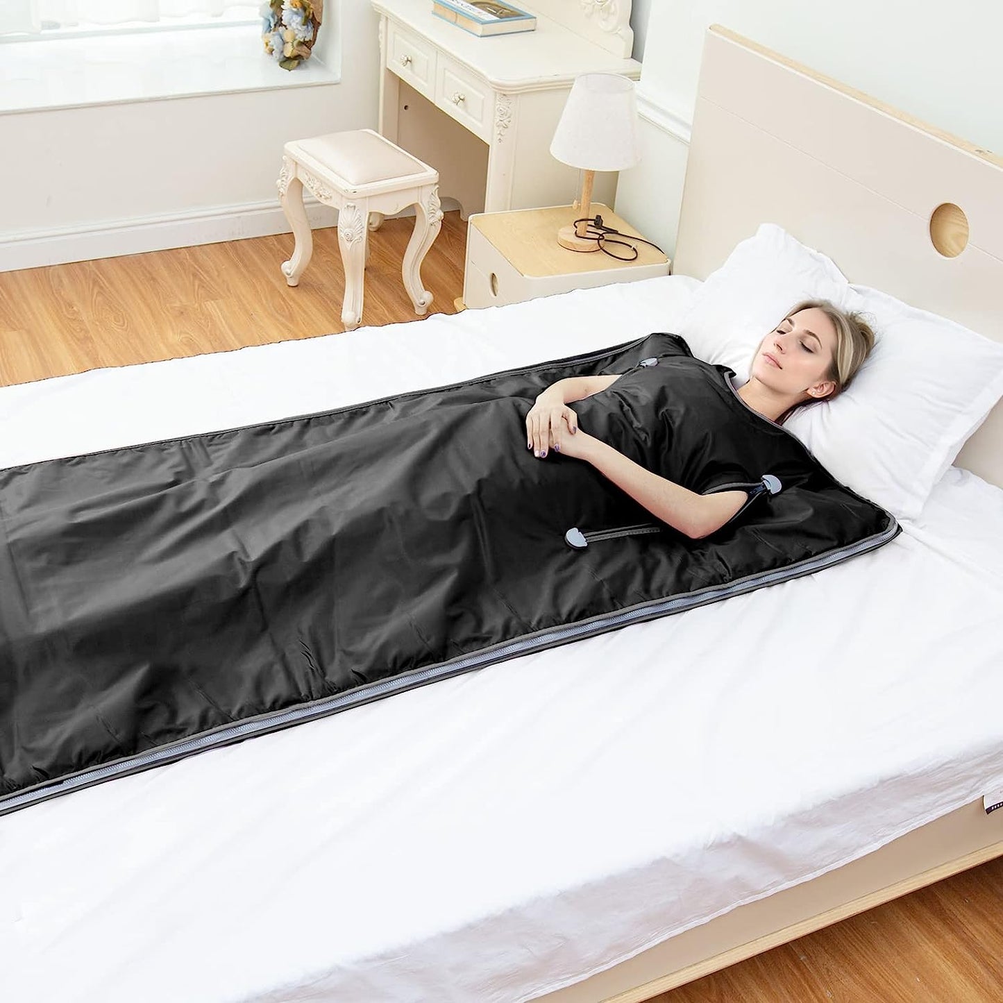 Pinjaze Portable Far-Infrared (FIR) Sauna Blanket Detox