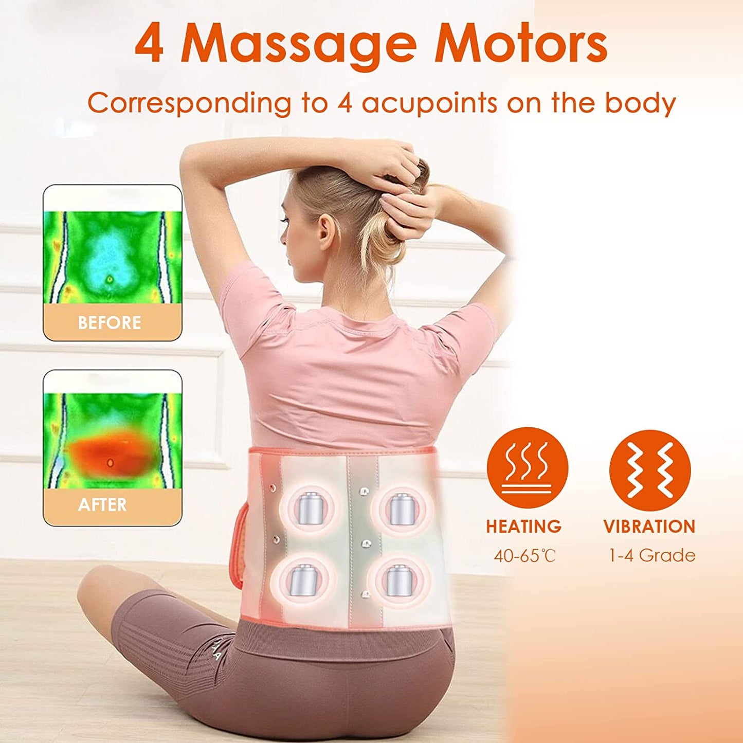 xmiituvb Abdominal belts pads Bed vibrators Electric esthetic massage for household purposes foot spa household namely electric vibrating massager apparatus for massaging feet necks and backs personal use