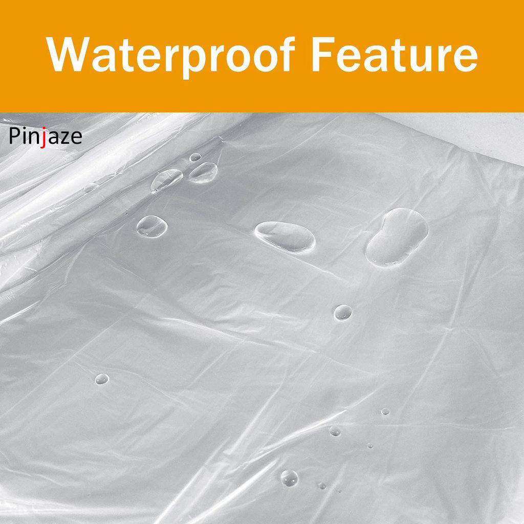 Pinjaze 20 Pieces Disposable Plastic Sheeting