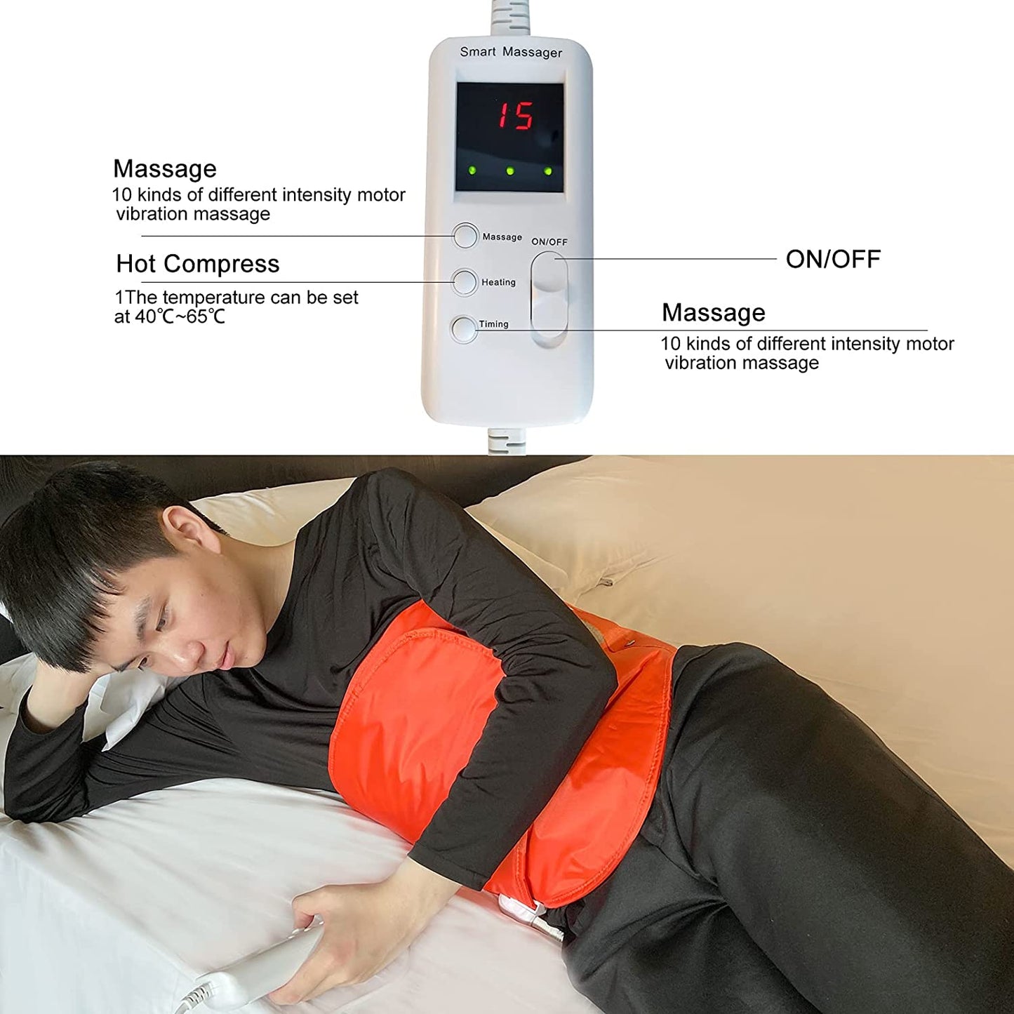 V ddhoger electric Massage Belt(Orange)