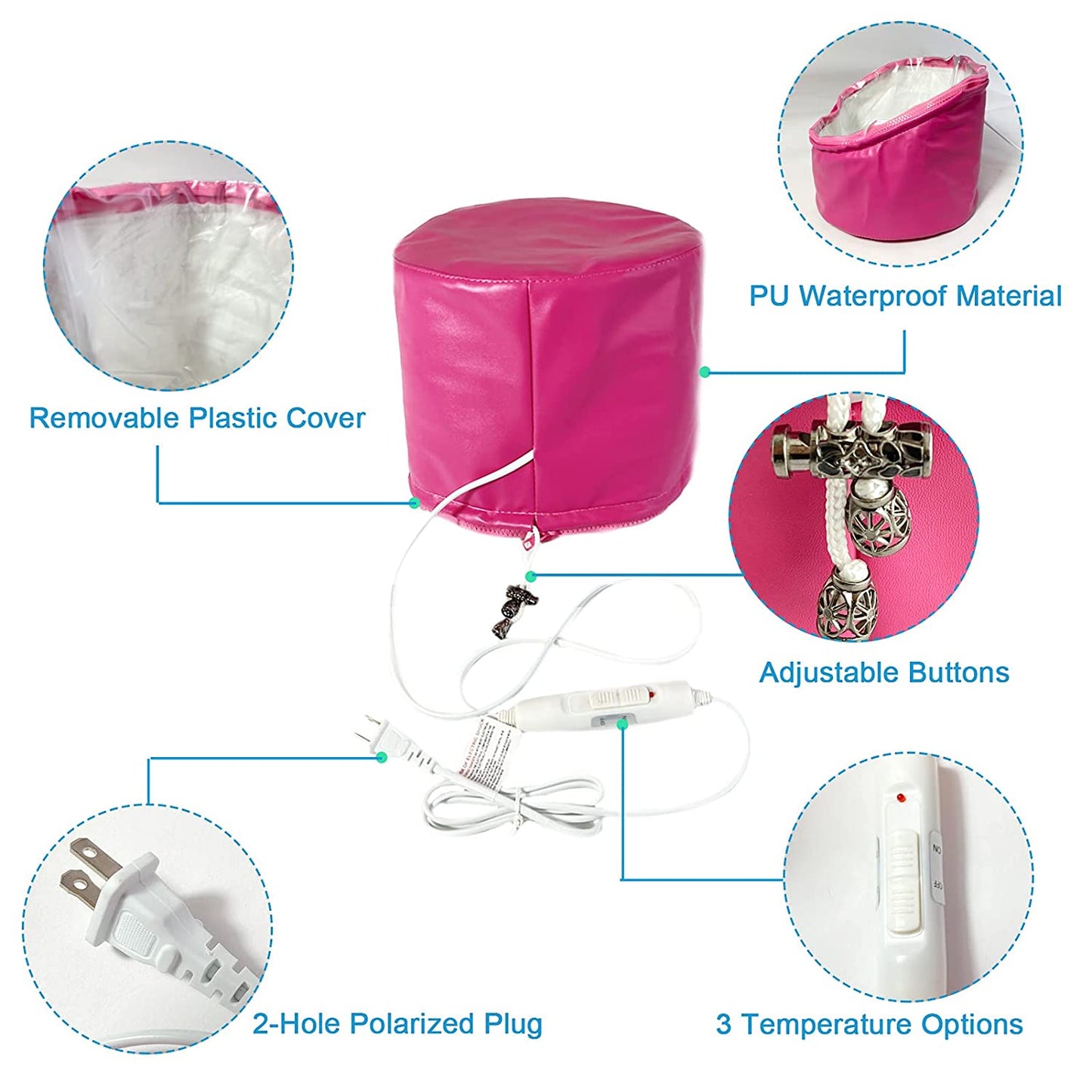 PINJAZE Adjustable Hair Steamer