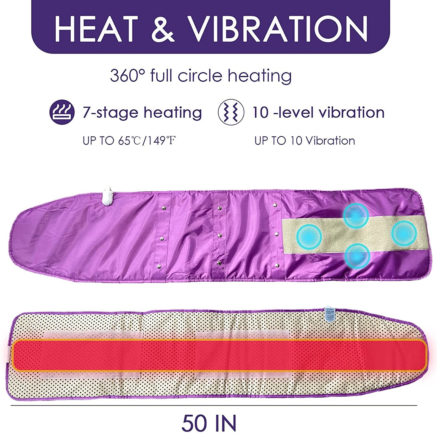 PINJAZE Electric Sauna Belt with Massage and heat