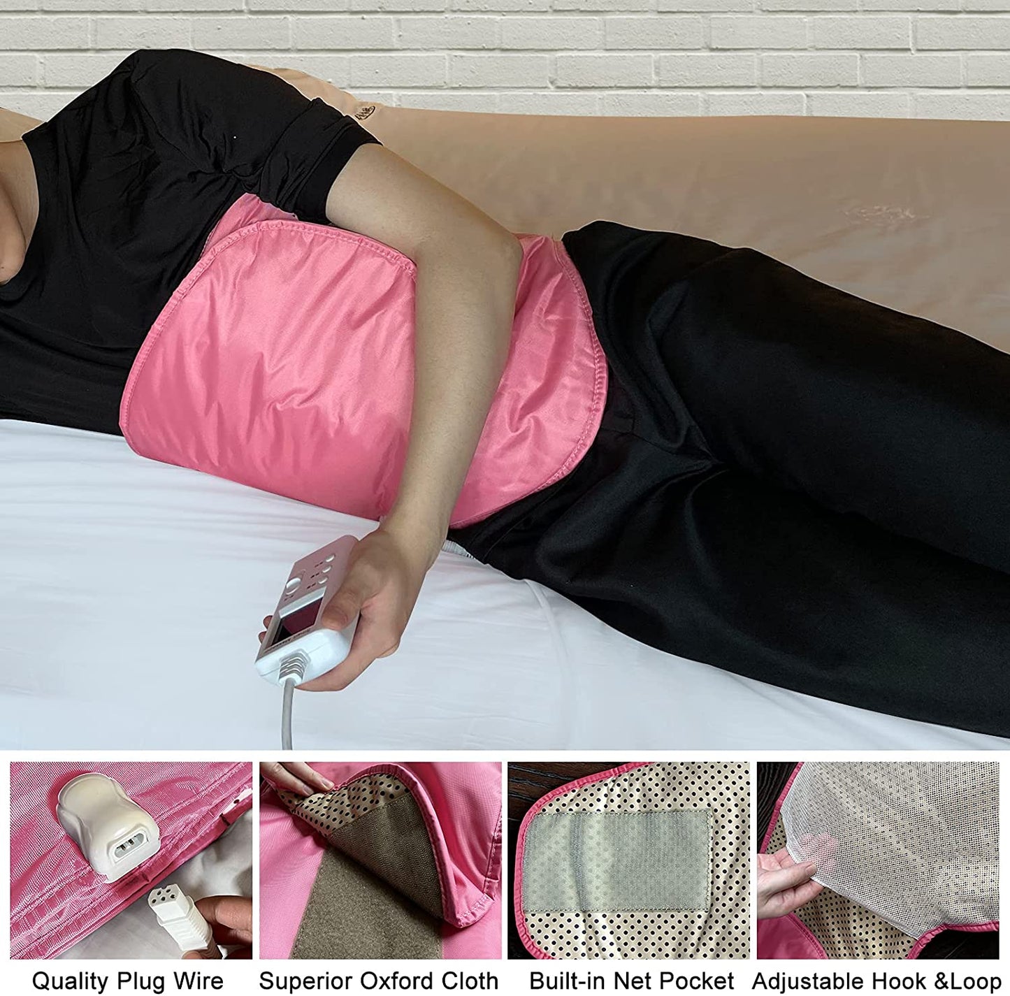 V ddhoger Electric Massage Belt(Pink)