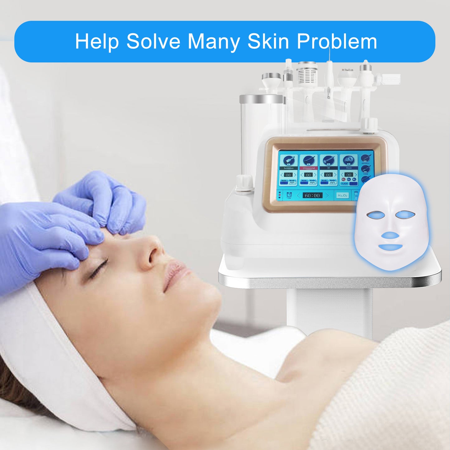 Pinjaze 7 in 1 Hydrogen Oxygen Facial Machine